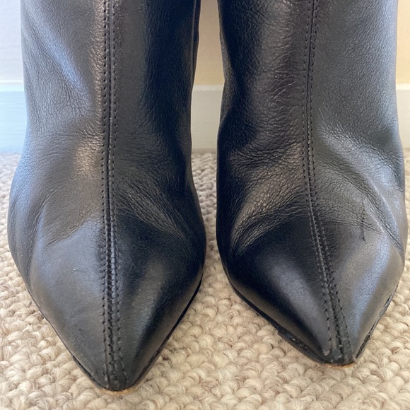 Roberto Cavalli Grace Palide black leather boot w gold snake hardware 40/10 - Picture 10 of 10